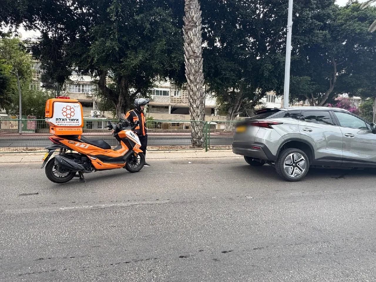 🚗 ДТП в Ашкелоне: легко пострадала 53-летняя женщина