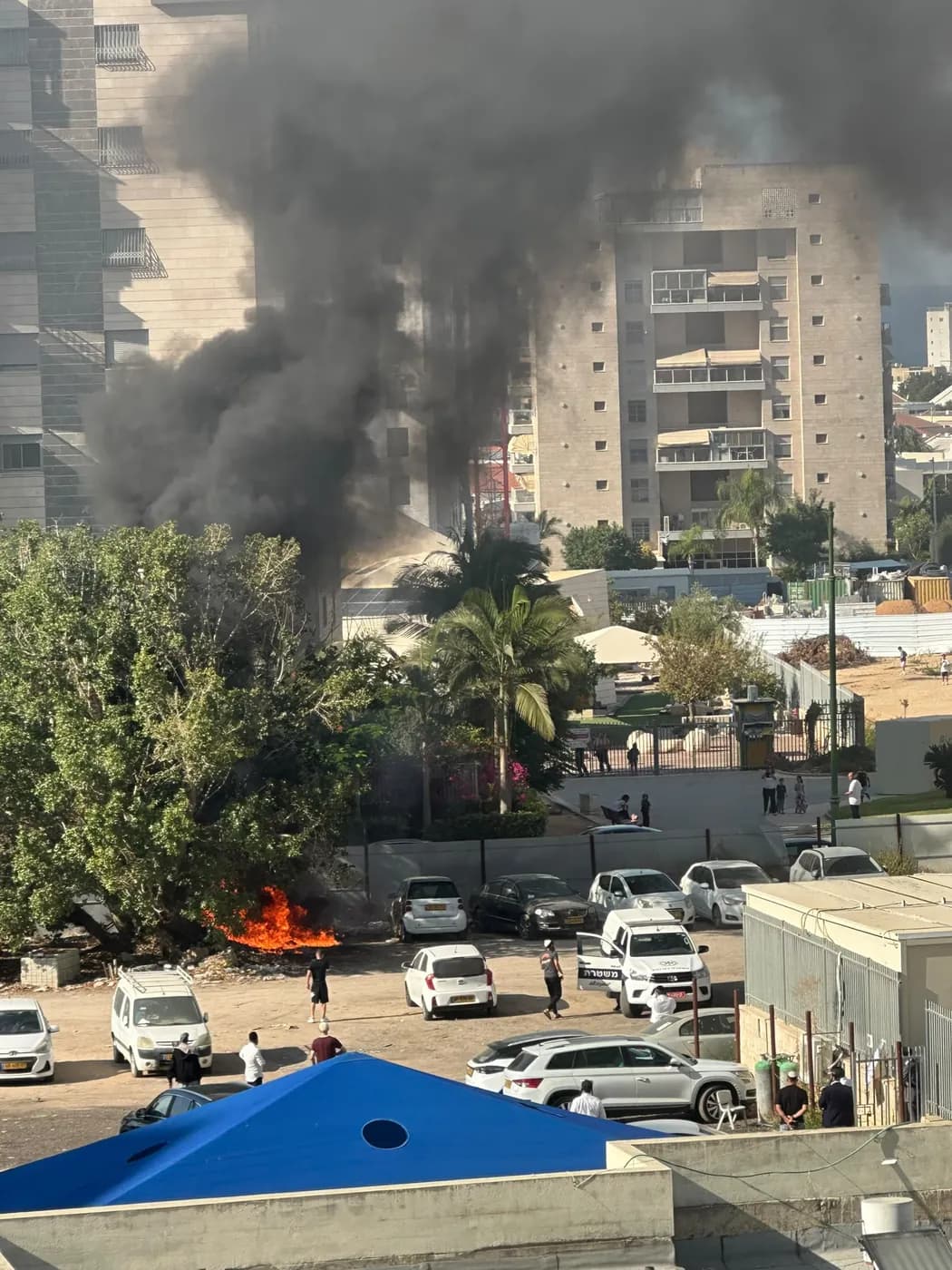 🔥 Пожар автомобиля в районе Барнеа в Ашкелоне