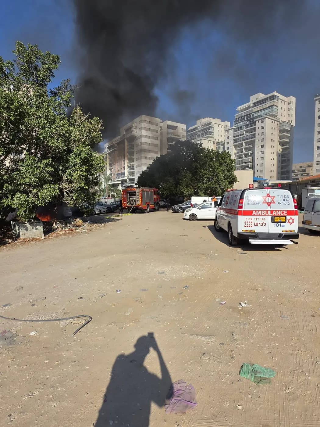 🔥 Пожар автомобиля в районе Барнеа в Ашкелоне