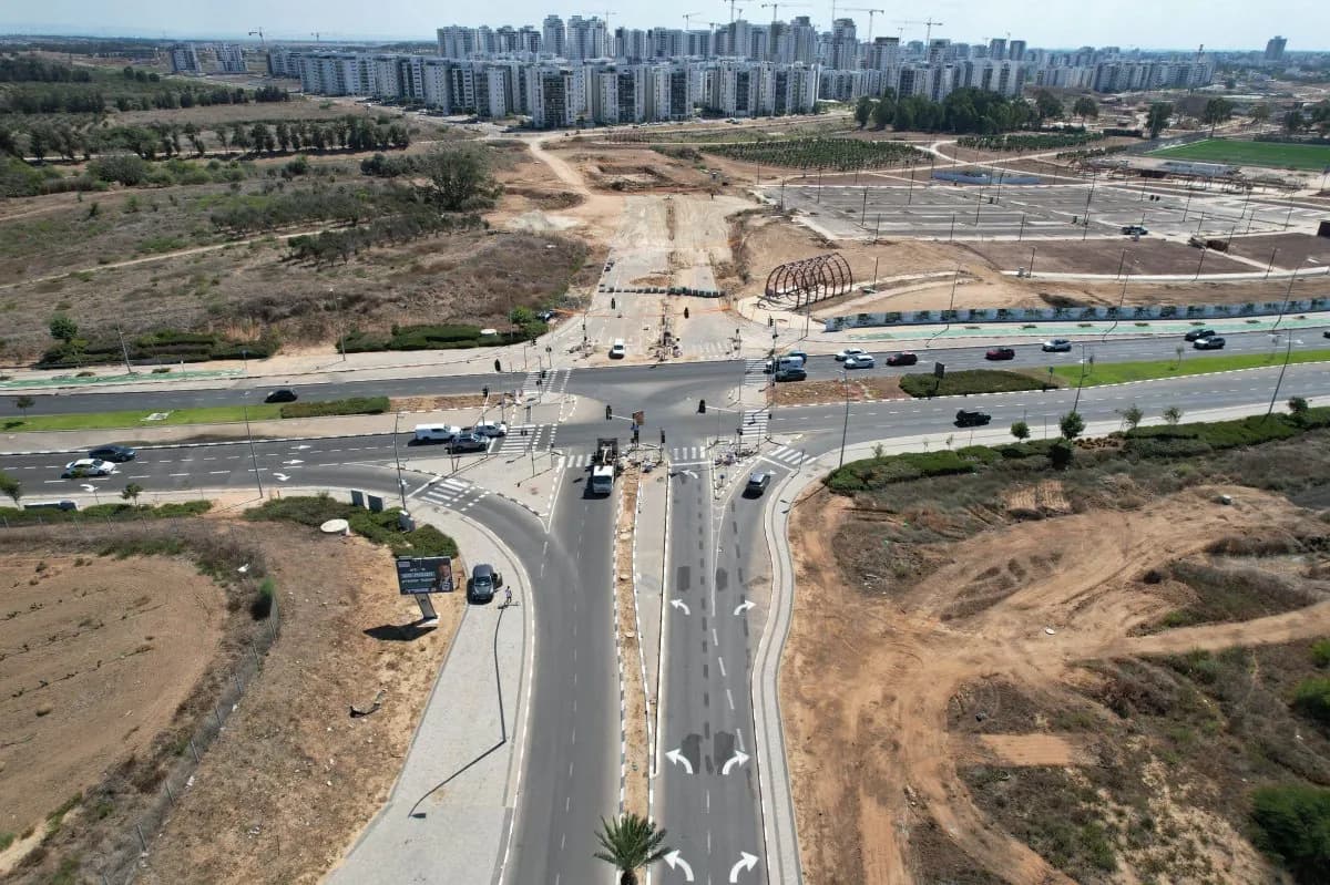 🚧 В Ашкелоне начали строительство третьего моста в районе «Ир ха-Яин»
