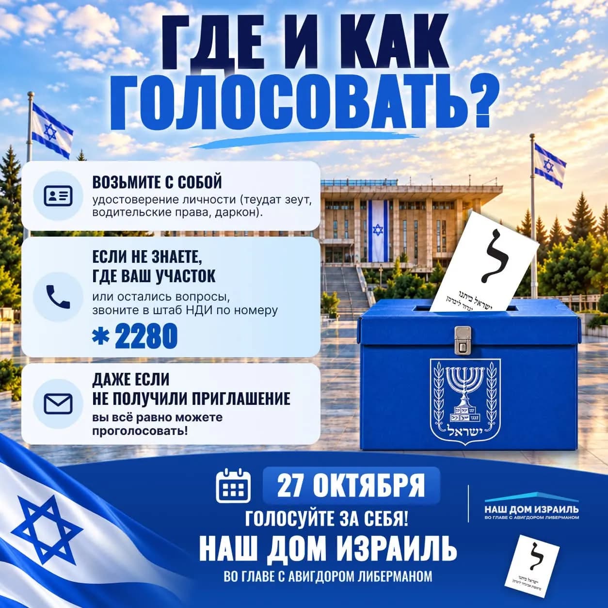 🗳️ Как проходит голосование в Израиле: просто, быстро и понятно!